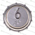Модуль кнопочный круглый с гайкой код брайля "6" ВКЛ13А-7-4П без платы