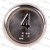 Модуль кнопочный A4N49744$05 белая подсветка Брайль "4" BBP-R331-CMPLT-D-W-04 (EA2406S-D-W-04) ЩЛЗ