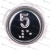 Модуль кнопочный выдавленные символы код Брайля АК1-01-С "5" ВЯАЛ.6618.015-01