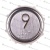 Модуль кнопочный красная подсветка Брайль "9" Схема №2 ВК-32-5Б (аналог MLK Achille Vega)