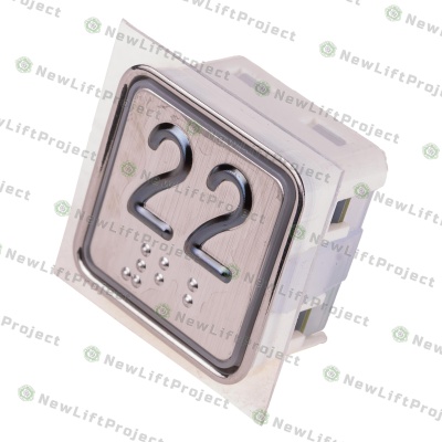 Модуль кнопочный A4N11286$05 красная подсветка Брайль"22" BBP-S303-VMPLM-D-R-22 (KA302-D-R-22) ЩЛЗ
