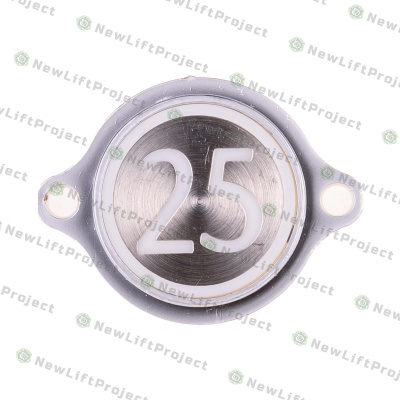 Модуль кнопочный "25" красная индикация крепление на шпильки KM863052G005H025 Kone