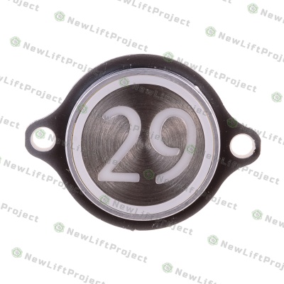 Модуль кнопочный "29" красная индикация крепление на шпильки KM863052G005H029 Kone