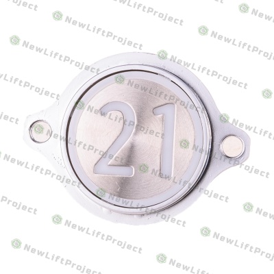 Модуль кнопочный "21" красная индикация крепление на шпильки KM863052G005H021 Kone