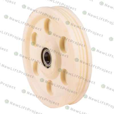 Блок отводной полиамид подш. 80210 без оси 435х3х10,5 ZAA263P5 Otis