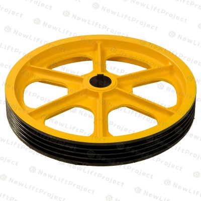 Шкив канатоведущий 620х4х12мм для 13VTR-M (В4, В6, В8) ZAA260A2 Otis