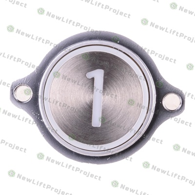 Модуль кнопочный "1" красная индикация крепление на шпильки KM863052G005H001 Kone