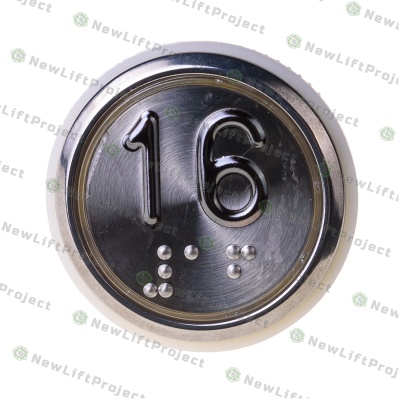 Модуль кнопочный A4N33841$14 белая подсветка Брайль "16" BBP-R331-CMPLT-S-W-16(EA2406S-S-W-16) ЩЛЗ