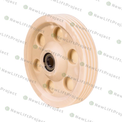 Блок отводной полиамид подш. 80210 без оси 440х4х10 0500К.02.00.001П КМЗ