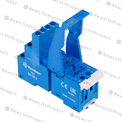 Колодка (розетка) реле для серий 55.34, 55.32, 85.02, 85.04 винтовые зажимы 94.04.9SPA Finder