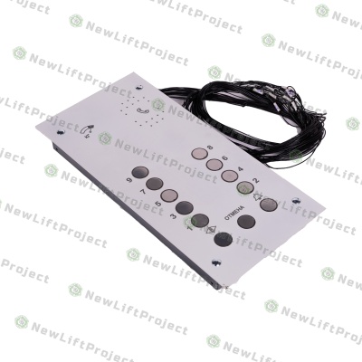 Пост приказов 9 этажей станция УЛ/УКЛ/УЭЛ панель 460х220мм кожух 410х190мм RAL7035 ПЛП-9-2Р ДТ