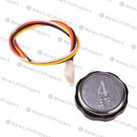 Модуль кнопочный "4" код брайля синяя подсветка BR34C Otis Модуль кнопочный "4" код брайля синяя подсветка BR34C Otis