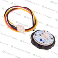 Модуль кнопочный "7" код брайля синяя подсветка BR34C Otis Модуль кнопочный "7" код брайля синяя подсветка BR34C Otis